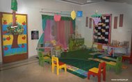 Play area filled with learn with fun toys for kids